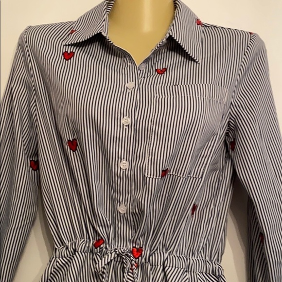 Jovonna London Bryce Midi Heart Circle Shirt Dress - Picture 3 of 10